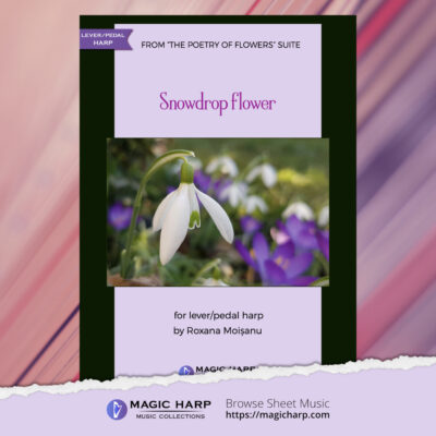 The poetry of flowers Suite - Snowdrop flower by Roxana Moișanu - cover