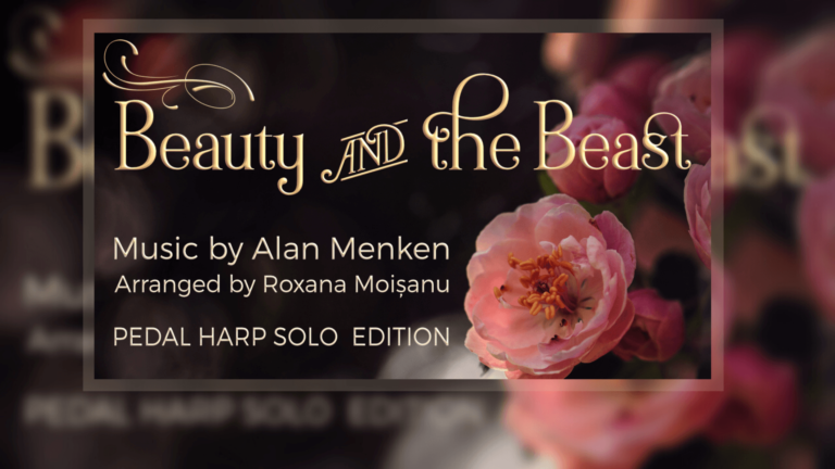 Beauty and the beast - PEDAL HARP SOLO - Roxama Moisanu - Magic Harp