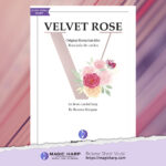 Velvet rose by Roxana Moișanu for lever or pedal harp • magicharp.com-1