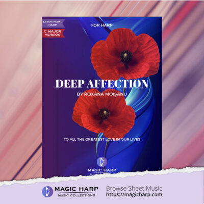 Deep affection (C major) for harp by Roxana Moișanu • magicharp.com - 1