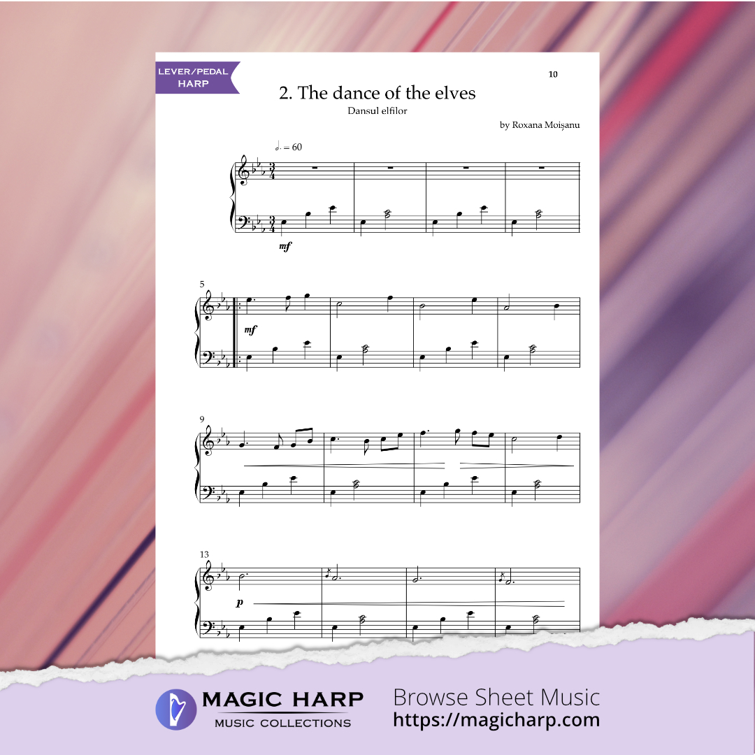 The Suite of Elves for harp by Roxana Moișanu • magicharp.com - 4